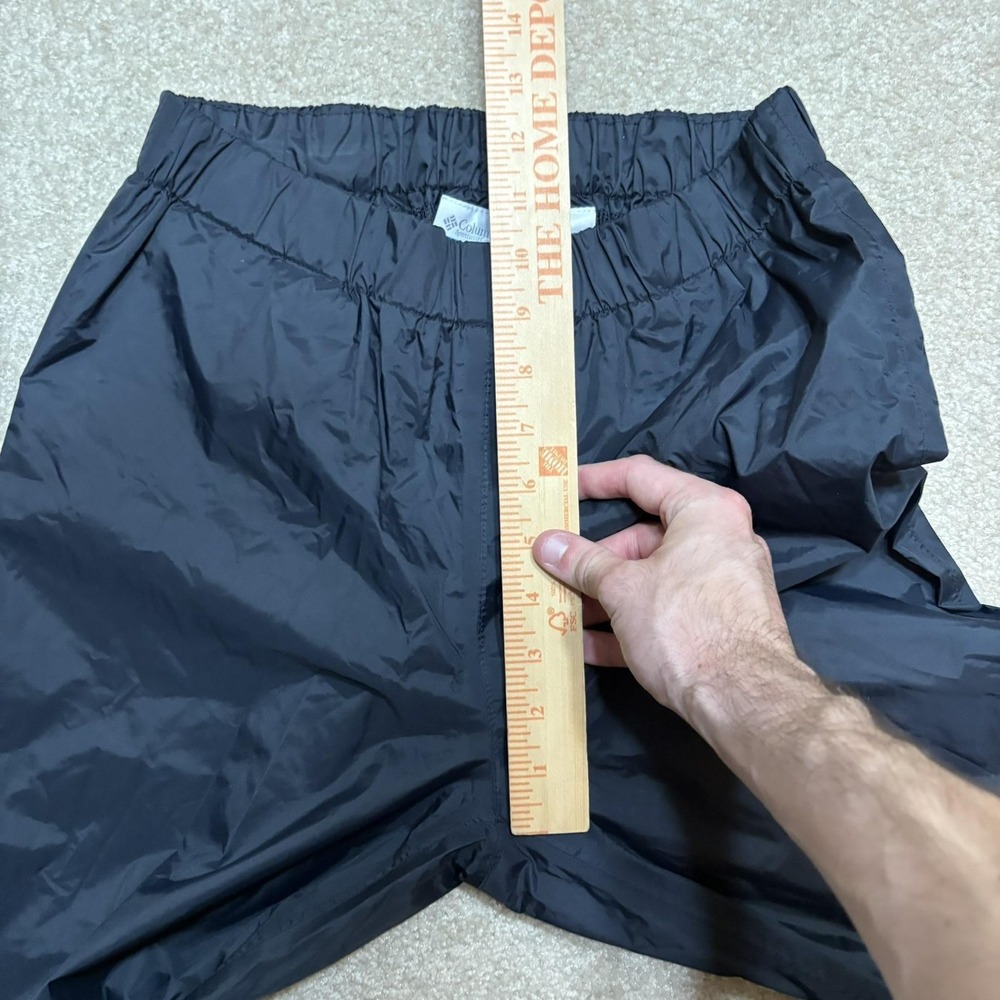 Columbia Rain Pants Mens Small Black Omni-Tech Waterproof Hiking Elastic Waist - Picture 11 of 15